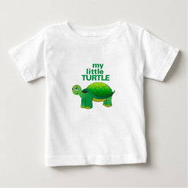 Camiseta Para Bebê Minha Pequena Tartaruga