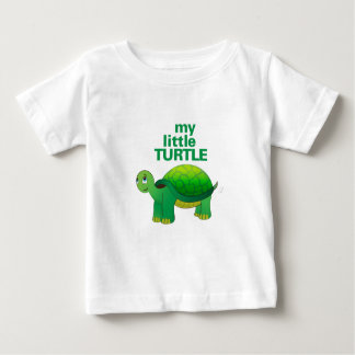 Camiseta Para Bebê Minha Pequena Tartaruga