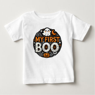Camiseta Para Bebê Minha Primeira Camiseta do Bebê do Halloween