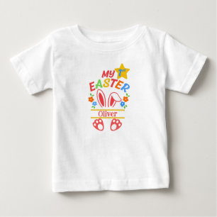 Camiseta Para Bebê Minha Primeira Páscoa