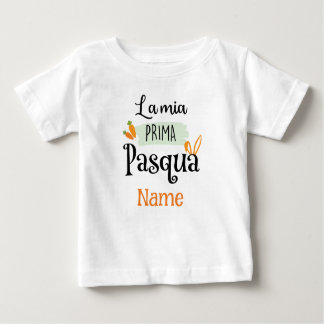 Camiseta Para Bebê Minha primeira Páscoa - La Mia Prima Pasqua