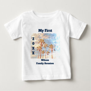 Camiseta Para Bebê Minha primeira reunião de família desvaneceu-se