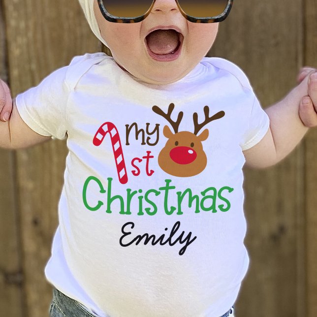 Camiseta Para Bebê Minha rua de Natal Personalizada Filhinha T-Shirt (Criador carregado)