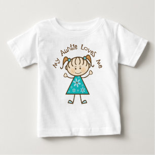 Camiseta Para Bebê Minha tia Amor Me Presente