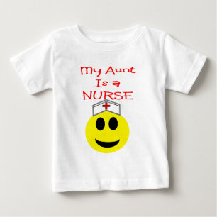 Camiseta Para Bebê Minha tia é uma ENFERMEIRA