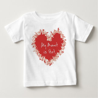 Camiseta Para Bebê Minha tia está quente