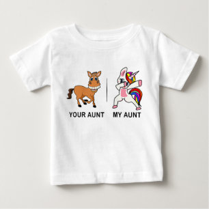 Camiseta Para Bebê Minha Tia Sua Tia Oferece Presentes Para Tia 