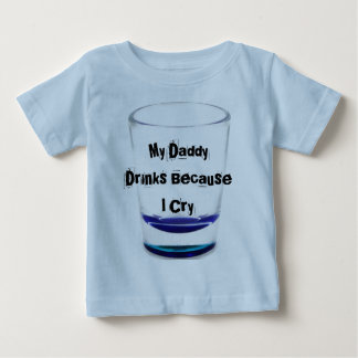 Camiseta Para Bebê Minhas bebidas do pai