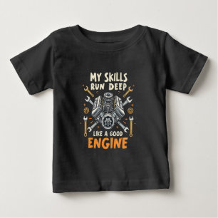 Camiseta Para Bebê Minhas habilidades funcionam profundamente como um