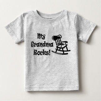 Camiseta Para Bebê Minhas rochas da avó