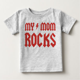 Camiseta Para Bebê Minhas rochas da mamã!