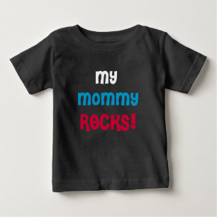 Camiseta Para Bebê Minhas Rochas da Mamãe