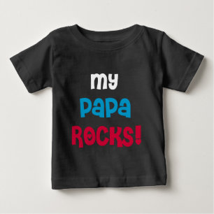 Camiseta Para Bebê Minhas rochas da papá