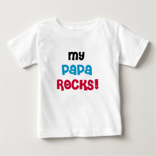 Camiseta Para Bebê Minhas rochas da papá