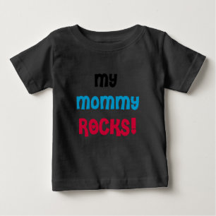Camiseta Para Bebê Minhas rochas das mamães