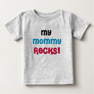Camiseta Para Bebê Minhas rochas das mamães
