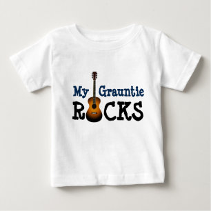 Camiseta Para Bebê "Minhas rochas de Grauntie! "
