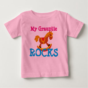 Camiseta Para Bebê "Minhas rochas de Grauntie! "