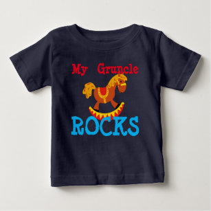 Camiseta Para Bebê "Minhas rochas de Gruncle! "