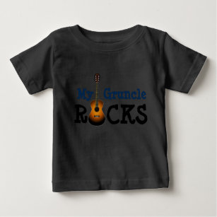 Camiseta Para Bebê "Minhas rochas de Gruncle! "