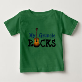 Camiseta Para Bebê "Minhas rochas de Gruncle! "