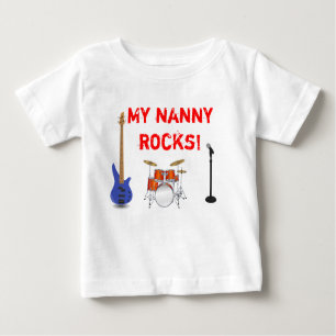 Camiseta Para Bebê Minhas rochas do baby-sitter!