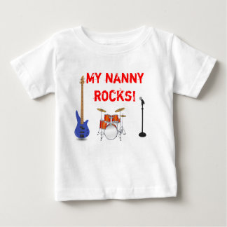 Camiseta Para Bebê Minhas rochas do baby-sitter!