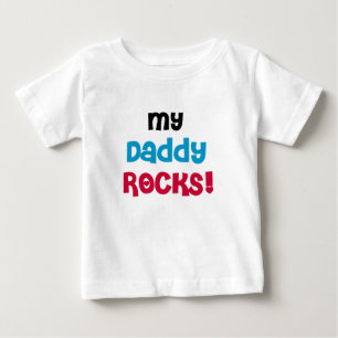 Camiseta Para Bebê Minhas rochas do pai