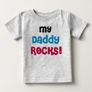 Camiseta Para Bebê Minhas rochas do pai