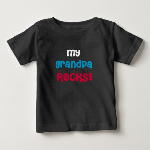 Camiseta Para Bebê Minhas rochas do vovô