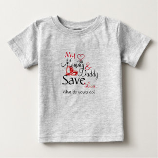 Camiseta Para Bebê Minhas vidas das economias das mamães & do pai
