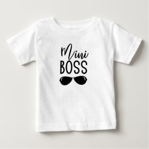 Camiseta Para Bebê Mini Boss