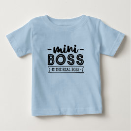 Camiseta Para Bebê Mini Boss