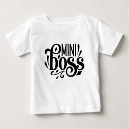 Camiseta Para Bebê Mini Boss, bebê chefe