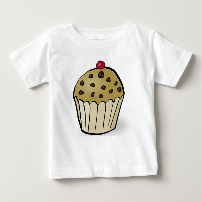 Camiseta Para Bebê Mini muffin (Frente)