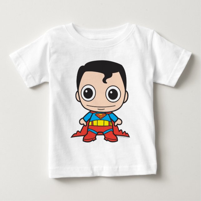 Camiseta Para Bebê Mini Super-Homem (Frente)