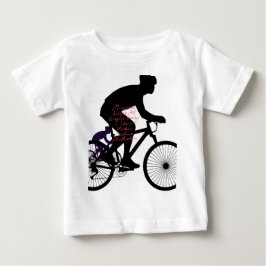 Camiseta Para Bebê Minimal Bicycle Art 