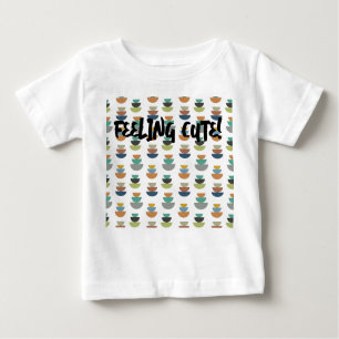 Camiseta Para Bebê Minimalismo moderno do século médio