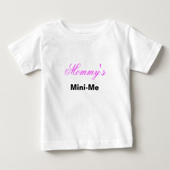 Camiseta Para Bebê MiniMe mamãe (Frente)