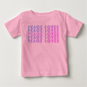 Camiseta Para Bebê Mínimo e Elevação da PazTipografia
