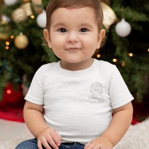 Camiseta Para Bebê Mínimo Presente de Bebê Leo Zodiac Gênero Neutro