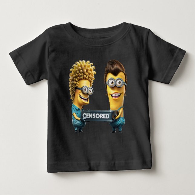Camiseta Para Bebê Miniões Hooligans (Frente)