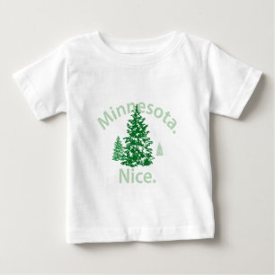 Camiseta Para Bebê Minnesota Nice. Ponto!