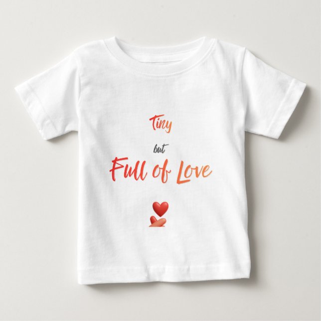Camiseta Para Bebê Minúsculo, mas Cheio de Amor (Frente)