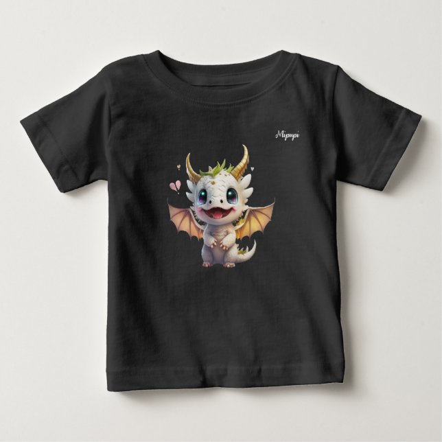 Camiseta Para Bebê Mipupi Lovely Dragon (Frente)