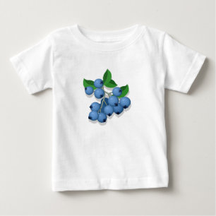 Camiseta Para Bebê Mirtilos