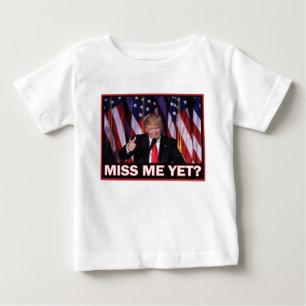 Camiseta Para Bebê Miss Me Ainda Trump 2024