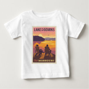 Camiseta Para Bebê Missouri Lago dos Ozarks