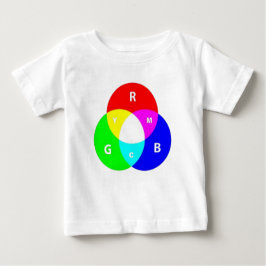 Camiseta Para Bebê mistura de cores