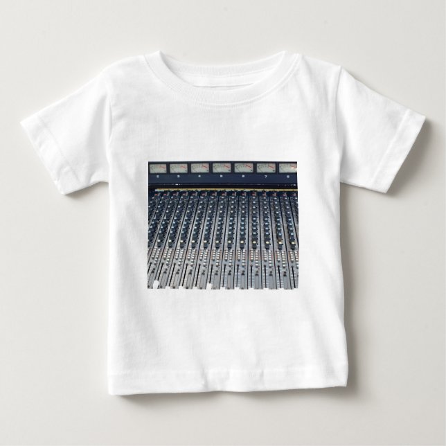 Camiseta Para Bebê Misturador do conselho sadio do soundboard da (Frente)